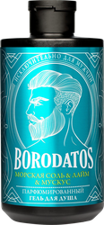 Изображение товара Гель для душа BORODATOS Морская соль, лайм, мускус, 400мл