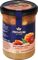 Изображение товара Мед PREMIUM CLUB с миндалем, 260г