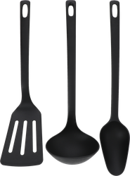 Изображение товара Набор кухонный ATTRIBUTE Noir, 3 предмета из пластика для приготовления блюд