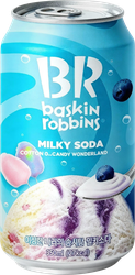 Изображение товара Напиток BASKIN ROBBINS Milky Soda cotton candy wonderland газированный, 0.35л