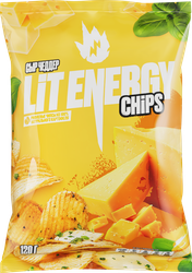 Изображение товара Чипсы картофельные LIT ENERGY Чеддер, 120г