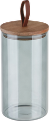 Изображение товара Банка для сыпучих продуктов LEONORD Albero Di Marmo, цветное стекло, с крышкой из мраморного дерева, 1.3л, Арт. 108285