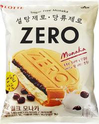 Изображение товара Мороженое LOTTE Zero, молочное в вафлях, с змж, сэндвич, 77г