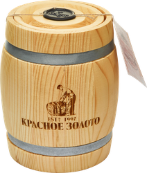 Изображение товара Икра горбуши КРАСНОЕ ЗОЛОТО тихоокеанская зернистая соленая ст/б