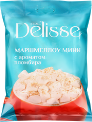 Изображение товара Маршмеллоу DELISSE с ароматом пломбира 70г воздушные зефирки сладкие десерты