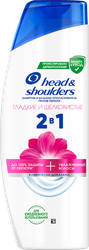 Изображение товара Шампунь-бальзам-ополаскиватель HEAD&SHOULDERS 2в1 Гладкие и шелковистые, против перхоти, 360мл