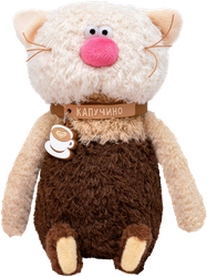 Изображение товара Игрушка мягкая BUDIBASA Кофейные коты, в ассортименте