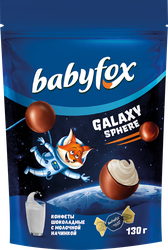Изображение товара Конфеты шоколадные BABYFOX с молочной начинкой, 130г
