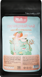 Изображение товара Напиток чайный MUTE Гречишный чай Персик и апельсин, 100г