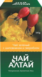 Изображение товара Чай зеленый ЧАЙ АЛТАЙ с шиповником и зверобоем, 100г