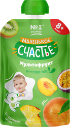 Изображение товара Фруктовое пюре МАЛЕНЬКОЕ СЧАСТЬЕ Мультифрукт  measure