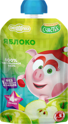 Изображение товара Пюре фруктовое СМЕШАРИКИ Яблоко, с 4 месяцев, 85г