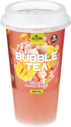 Изображение товара Напиток AZIANO Bubble Tea Личи, манго с джус боллами негазированный, 0.45л