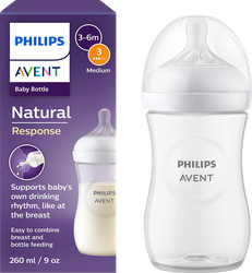 Изображение товара Бутылочка для кормления PHILIPS AVENT Natural Response 260мл, пластик