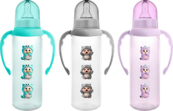 Изображение товара Бутылочка для кормления МАМИНА РАДОСТЬ Классика 250мл, с соской M, Арт. КК1409