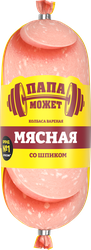 Изображение товара Колбаса вареная ПАПА МОЖЕТ Мясная со шпиком, 400г