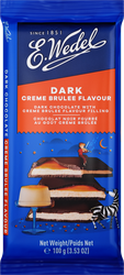 Изображение товара Шоколад темный E.WEDEL с начинкой со вкусом крем-брюле, 100г