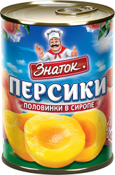 Изображение товара Персики ЗНАТОК половинки в сиропе, 425мл