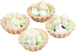 Изображение товара Пирожное песочное АМА Полянка корзинка 200г вкусный десерт с ягодной начинкой