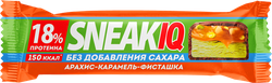 Изображение товара Батончик протеиновый FIZIQ Sneakiq, с соленой карамелью, арахисом и фисташкой, без сахара, 50г