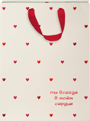 Изображение товара Подарочный пакет CITY HOME TRADE Red Passion премиум 18x22,7см