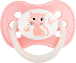 Изображение товара Пустышка CANPOL BABIES Cherry Animals, латексная розовая, с 0 месяцев, Арт. 22/593_pin