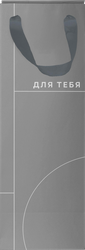 Изображение товара Пакет подарочный CITY HOME TRADE Basic Men под бутылку премиум 12х38х10см, 1шт