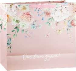 Изображение товара Подарочный бумажный пакет CITY HOME TRADE Special Flower 47х39х17см