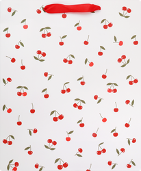 Изображение товара Подарочный пакет CITY HOME TRADE Cherry Lady премиум 31,5х25,5х11см