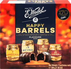 Изображение товара Конфеты HAPPY BARRELS Ассорти с ликерной начинкой 200г Польша
