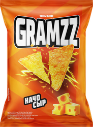 Изображение товара Чипсы кукурузные GRAMZZ Начос, со вкусом сыра начо, 55г