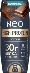 Изображение товара Коктейль молочный NEO Шоколад высокобелковый 0,9%, без змж, 260г
