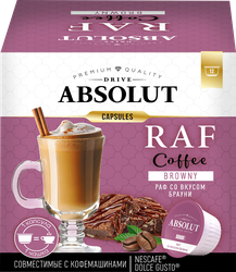 Изображение товара Кофе в капсулах ABSOLUT Раф со вкусом брауни, 12кап
