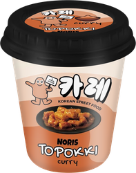Изображение товара Рисовые палочки NORIS Топокки с соусом кари - хрустящая закуска из Кореи