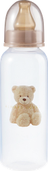 Изображение товара Бутылочка для кормления HAPPY BABY 250мл с узким горлышком и латексной соской, с 0 месяцев