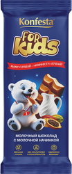 Изображение товара Шоколад молочный КОНФЕСТА с молочной начинкой, 80г