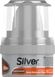 Изображение товара Крем-блеск для обуви SILVER коричневый, 50мл