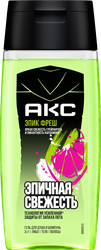 Изображение товара Гель для душа и шампунь мужской AKC Эпик Фреш 3в1, 100мл