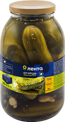 Изображение товара Огурцы маринованные ЛЕНТА, 3л