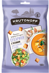 Изображение товара Сухарики пшеничные КРУТОНОФ Чеснок, 100г