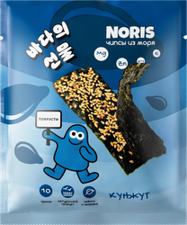 Изображение товара Чипсы нори NORIS с кунжутом, 10г