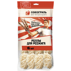 Изображение товара Роллы для розжига СОЮЗГРИЛЬ парафиновые, Арт. N1-F13