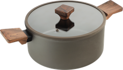 Изображение товара Кастрюля POLARIS коричневая, 24см, Арт. Megapolis-24C