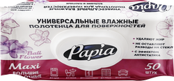 Изображение товара Полотенца влажные PAPIA Maxi Bali Flower универсальные, 50шт