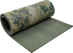 Изображение товара Коврик туристический ACTIWELL Камуфляж 180х60х1,2см, цвет хаки