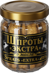 Изображение товара Шпроты ВКУСНЫЕ КОНСЕРВЫ в масле, Экстра, 100г