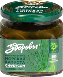 Изображение товара Морская капуста ЗДОРОВЬЕ Витаминная, с фукусом, 400г