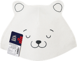 Изображение товара Шапка детская для бани и сауны ГЛАВБАНЯ Котенок/Тигренок/Медвежонок, войлок с принтом, Арт. Б410101Л