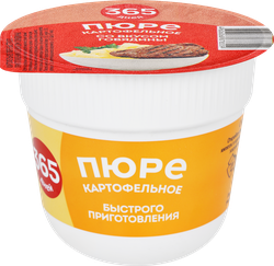 Изображение товара Пюре картофельное 365 ДНЕЙ со вкусом говядины, 38г