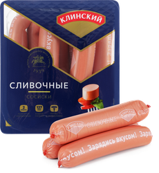 Изображение товара Сосиски МК КЛИНСКИЙ Сливочные, 410г